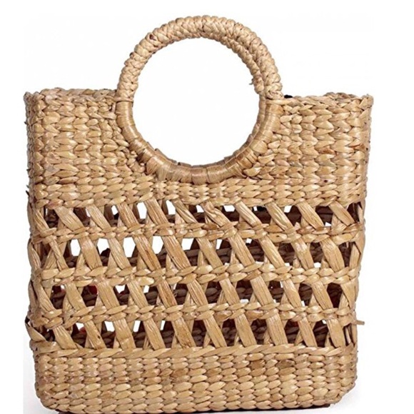 β₯πHPπNWT Boho Straw Handbagβ₯ - Picture 7 of 7